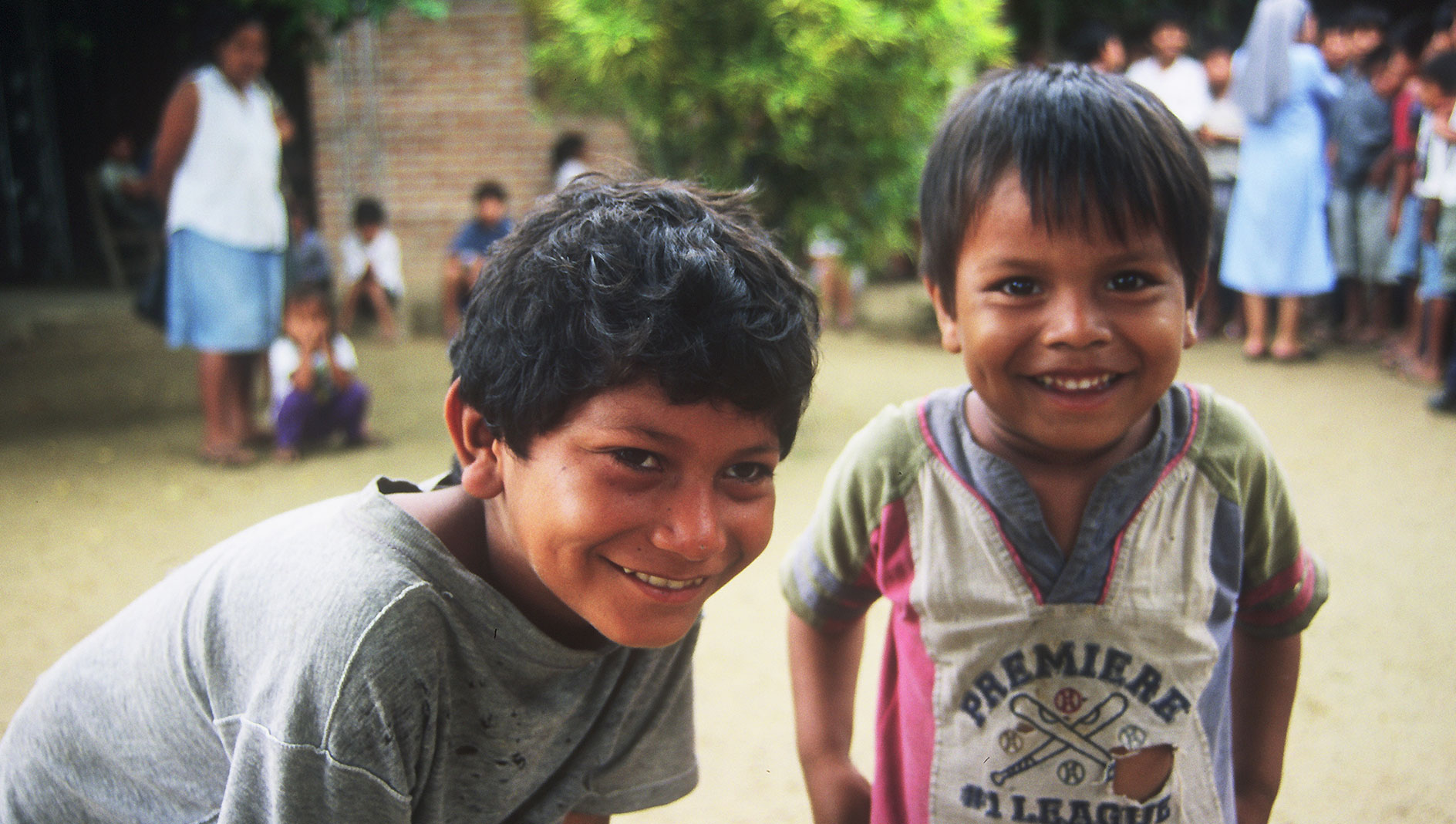 Bambini boliviani nella missione salesiana di Cochabamba