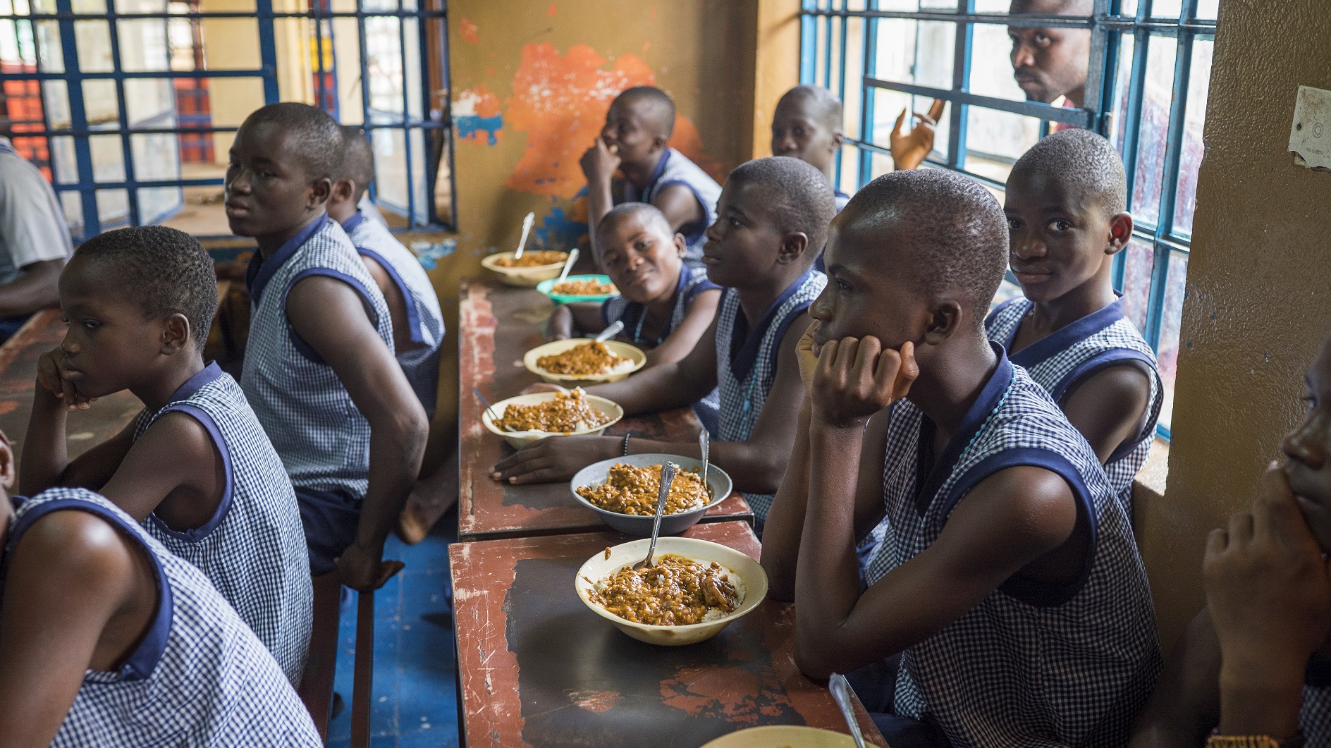 Sierra Leone, ragazzi pranzo