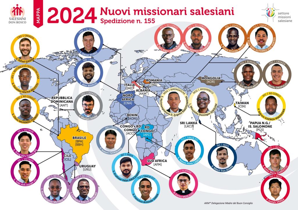 Nuovi missionari salesiani 2024